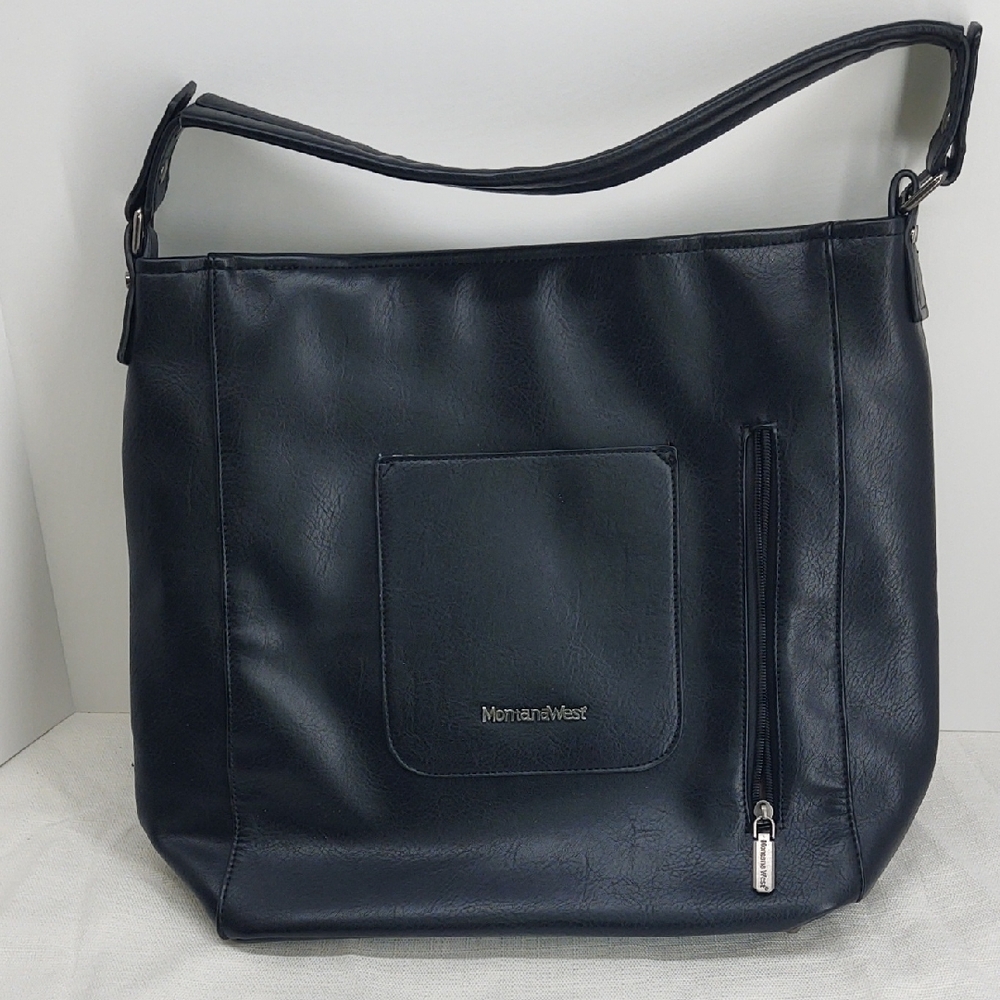 Montana West Black Shoulder Bag Sleek Design
